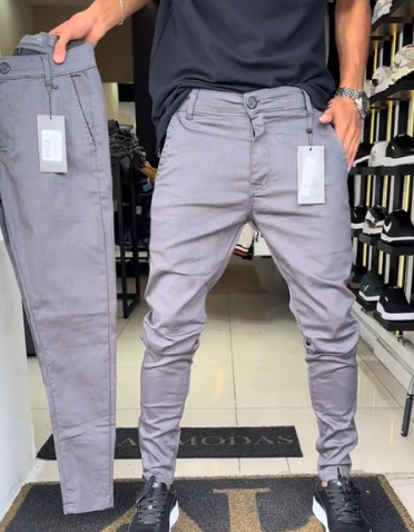 Miguel | Casual slim-fit trousers