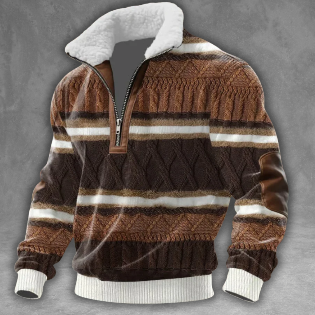 Éloi™ | Fleece Turtleneck Sweater with Zip Closure