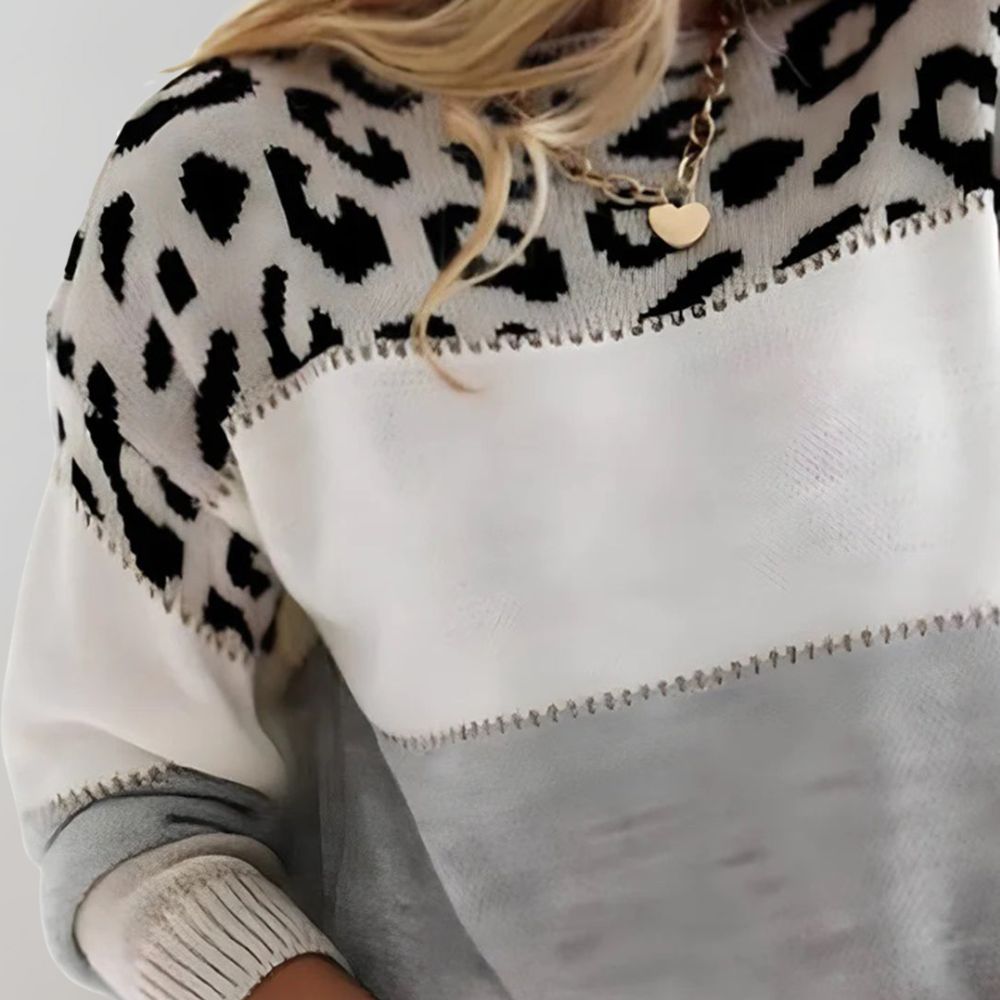 Noémie | Elegant Leopard Sweater