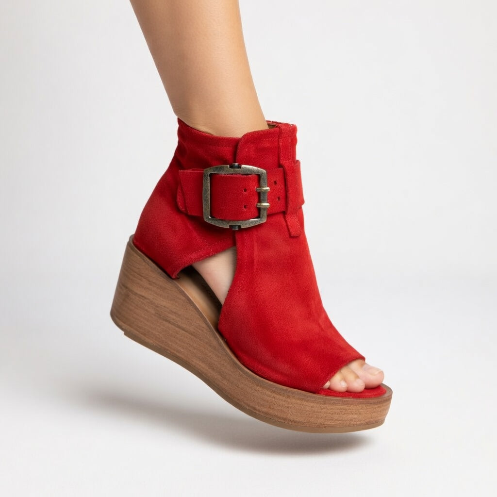 Orélisse™ – Modern Style Open Wedge Ankle Boots