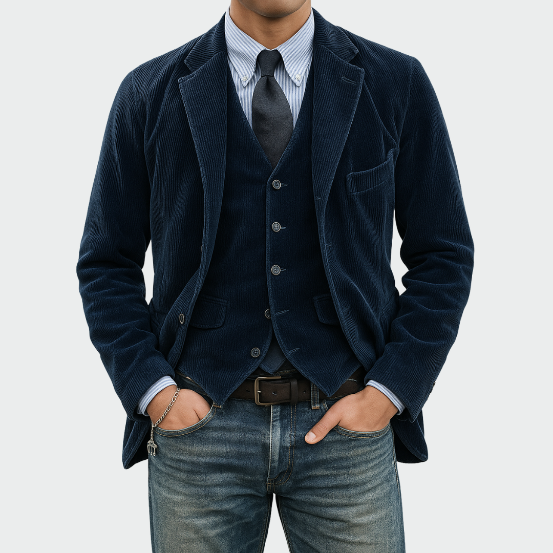 Thomas™ | Men’s Velvet Jacket & Vest Set