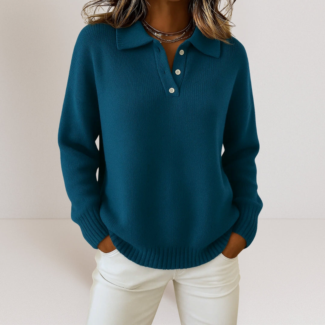 Eva™ | Soft Knit Sweater with Collar