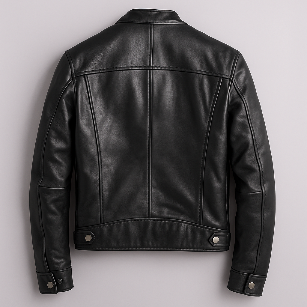 Jaromir | Vintage Leather Jacket with Zipper