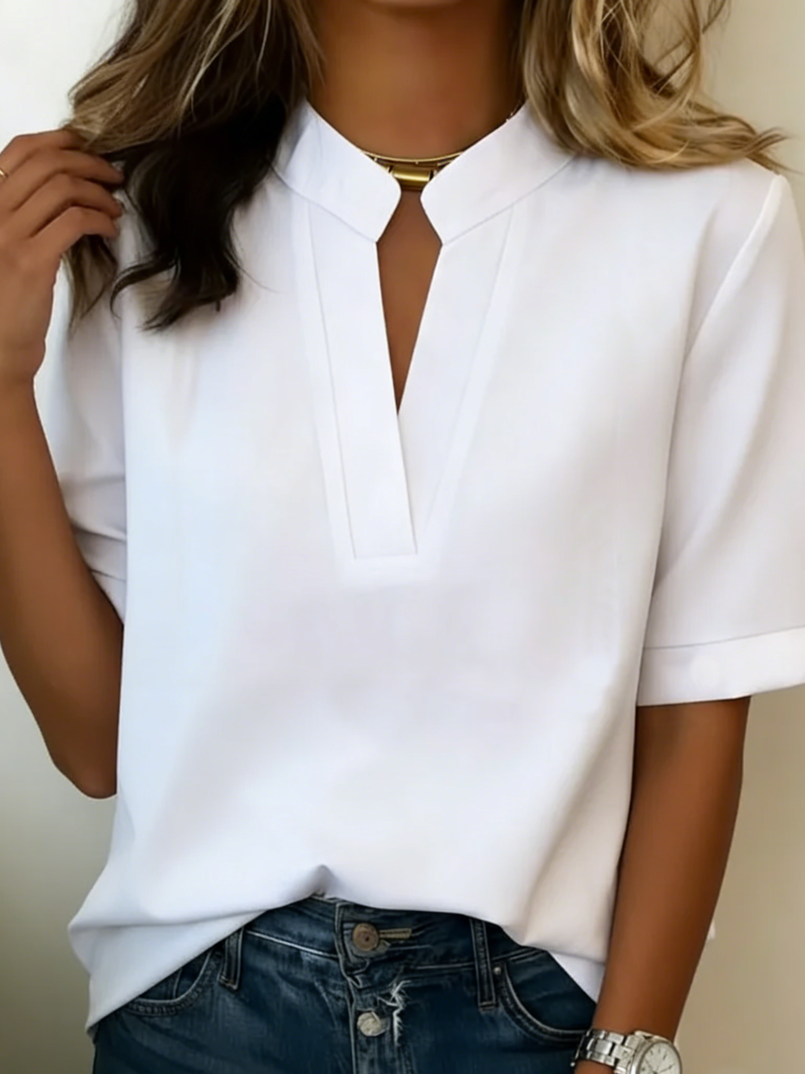 Carolyn | Chic Blouse with a Refined Collar