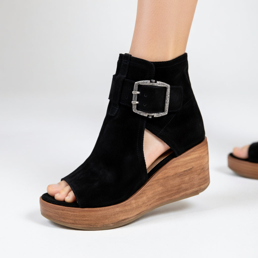 Orélisse™ – Modern Style Open Wedge Ankle Boots