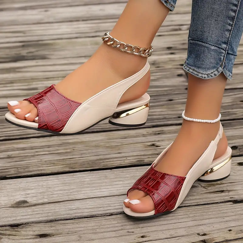 Elegant Women's Sandals with Arch Support - Stylish High Heel Footwear for Every Occasion