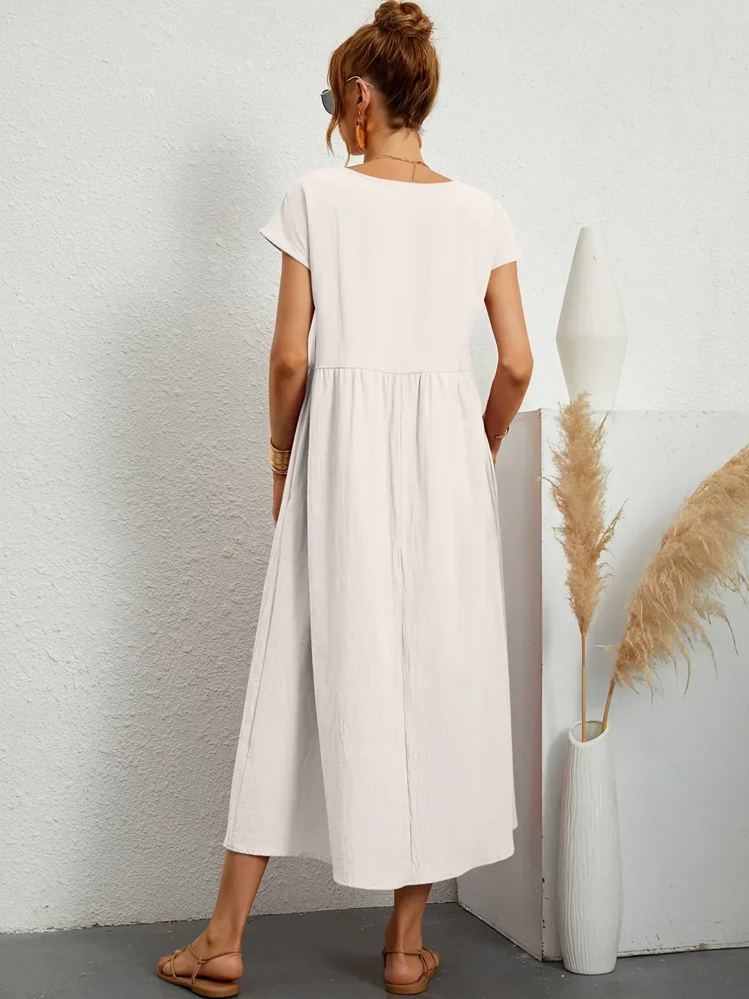 Gabrielle™ — Elegant Flowing Midi Dress with Timeless Style