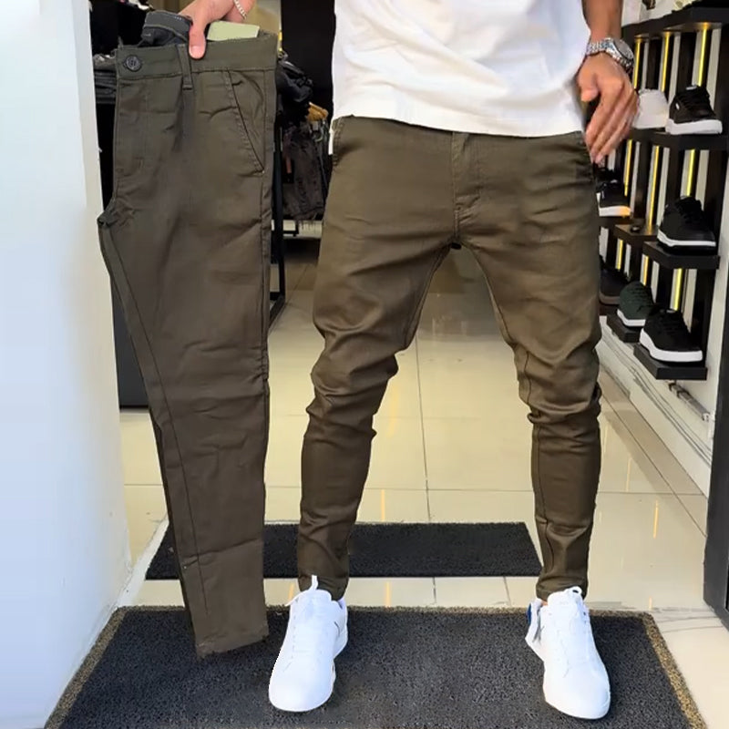 Miguel | Casual slim-fit trousers