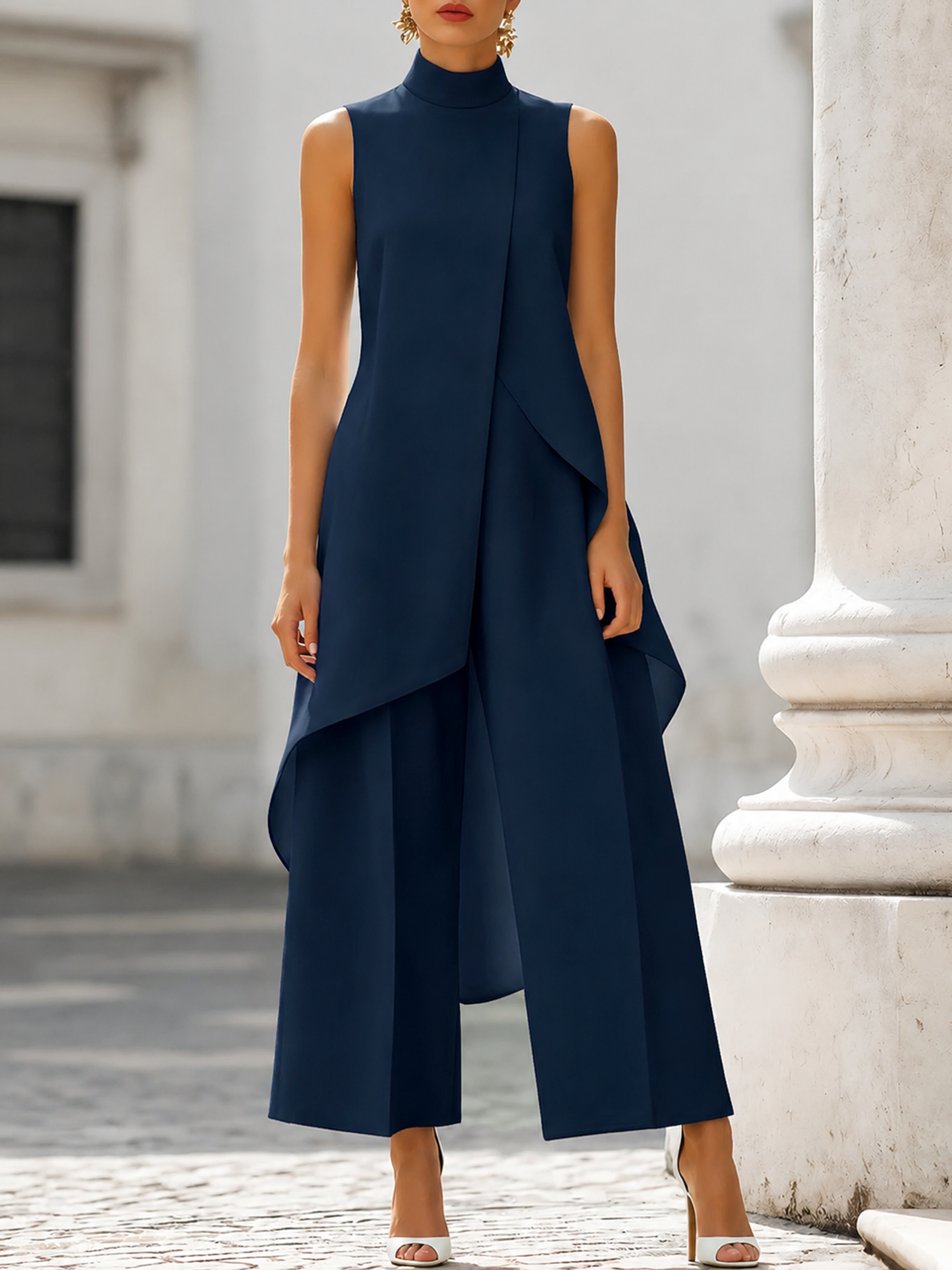 Martina – Elegant Flowing Maxi Jumpsuit